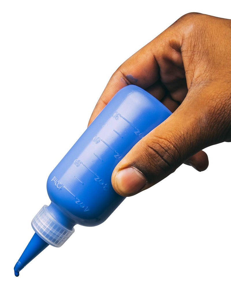 Bastex 6 Pack 4 Ounce Plastic Squeeze Bottles with Caps and Measurements. Small Mini Squeeze Bottle for Arts and Crafts, Paint, Icing, Liquids, Condiment, Glue. Sauces and More - Image 1